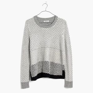 Authentic Madewell Geo Block Pullover Sweater - XS